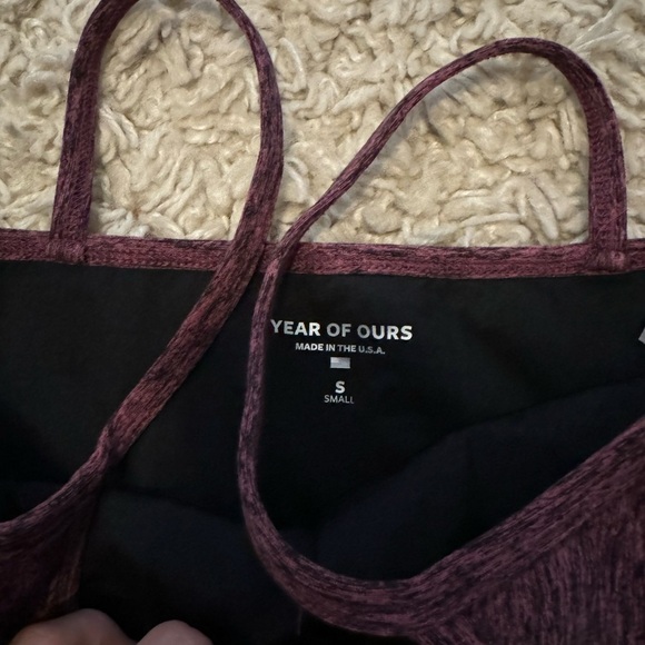 Year of Ours- SET Pink Hike Shorts and Matching Sports Bra Workout Set - Picture 5 of 6